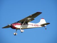 G-AORB @ EGBT - Cessna 170 landing at Turweston - by Simon Palmer