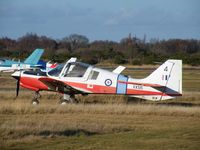 G-CBBC @ EGLK - Bulldog T.1 XX515 parked at Blackbushe - by Simon Palmer