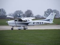 G-YFZT @ EGBK - Cessna 172 visiting Sywell - by Simon Palmer
