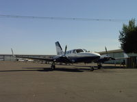 N421PR @ POC - Parked near Transient Parking at Brackett - by Helicopterfriend