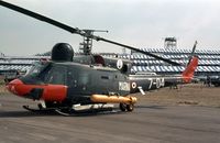 MM80936 @ FAB - Italian Navy variant of the Bell 212 as displayed at the 1976 Farnborough Airshow. - by Peter Nicholson