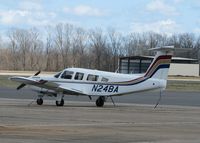 N24BA @ DTN - Parked at the Downtown Shreveport airport. This aircraft suffered a tire failure here on runway 14. Pilot and passenger all o.k. and no damage to the aircraft. - by paulp