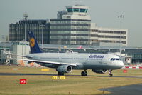 D-AIRB @ EGCC - Lufthansa - Taxiing - by David Burrell