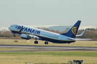EI-EBB @ EGCC - Ryanair -  Taking off - by David Burrell