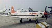 HB-HOO @ EDDV - Pilatus PC-7 Turbo Trainer of Swissair at the ILA 1984, Hannover - by Ingo Warnecke
