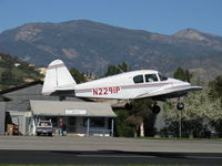 N2291P @ SZP - 1957 Piper PA-23 APACHE, two Lycoming O-320s 150 Hp each, takeoff climb Rwy 04 - by Doug Robertson