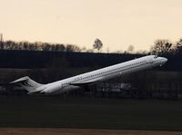 OE-IKB @ VIE - The last regular MD 80 operator in VIE is MAP-Jet; that plane is taking off for a flight for SkyEurope - by Patrick Radosta