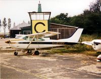 G-ASRR @ EGSN - G-ASRR Cessna 182G based at Bourn in 1983 - by GeoffW