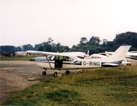 G-RING @ EGSN - Cessna FR182 RG photographed at Bourn in 1984 - by GeoffW
