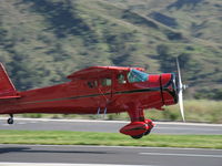 N57E @ SZP - 1937 Howard DGA-11 CUSTOM, P&W R-985-N 450 Hp, takeoff climb Rwy 22 - by Doug Robertson