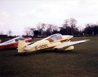 G-ODEL @ EGHP - Falconar F-11 G-ODEL attending the 1983 Jodel fly-in at Popham - by GeoffW