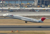 JA8374 @ RJTT - JAL MD-81 lifts off from Haneda - by Terry Fletcher