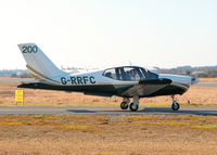 G-RRFC @ EGLK - HOLD POINT FOR RWY 25 - by BIKE PILOT