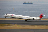 JA004D @ RJTT - JAL MD90 lifts off from Haneda - by Terry Fletcher