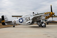 N51EA @ 42VA - 1944 North American P-51D N51EA Double Trouble Two sits on the ramp at Virginia Beach Airport after a short, but sweet, performance. - by Dean Heald
