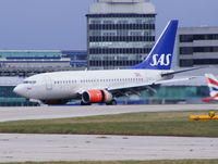 LN-RCU @ EGCC - SAS Scandinavian Airlines - by Chris Hall