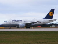 D-AILY @ EGCC - Lufthansa - by chris hall
