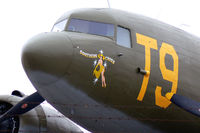N87745 @ FTW - New Nose Art! At the Vintage Flying Museum, Fort Worth, TX - Part of the Greatest Generation Aircraft family of historic planes.