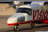 N409VA @ VGT - Vision Airlines N409VA taxiing to parking after arrival. - by Dean Heald