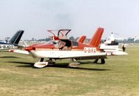 G-BIRA @ EGTC - Socata TB-9 Tampico G-BIRA at the 1981 Cranfield Business and Light Aviation Exhibition - by GeoffW