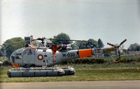 M-030 - Alouette III of Royal Danish Navy but maintained by Esk 722 Royal Danish Air Force at the 1978 Bassingbourn Air Show. - by Peter Nicholson