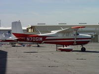 N7051M @ POC - Parked at Brackett - by Helicopterfriend