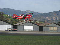 N110BK @ SZP - 2007 Aviat PITTS S-2C, Lycoming AEIO-540-D4A5 260 Hp, landing Rwy 04 - by Doug Robertson
