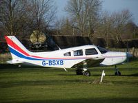 G-BSXB @ EGBW - PA-28 at Wellesbourne - by Simon Palmer