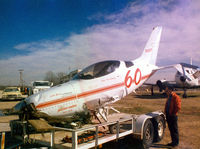 N425V @ FTW - Reno Sport class racer at Meacham Field after a difficult landing