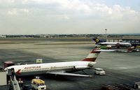 OE-LDO @ LHR - DC-9 of Austrian Airlines at Terminal 2 of London Heathrow in the Summer of 1976. - by Peter Nicholson