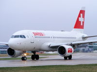 HB-IPV @ EGCC - Swiss International Air Lines - by Chris Hall