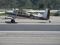 N9782G @ SZP - 1972 Cessna 180H SKYWAGON, taxi to Rwy 22 - by Doug Robertson