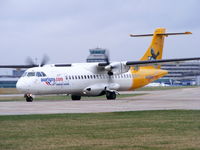 G-BWDB @ EGCC - Aurigny Air Services - by Chris Hall