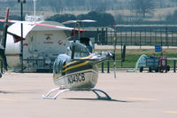 N343CB @ AFW - Bell Helicopter ramp at Alliance, Fort Worth