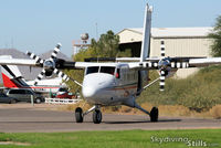 N204BD @ E60 - Twin Otter taxiing in at Skydive Arizona to pick up another load - by Dave G