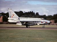 XS935 @ EGQL - Lightning F.6 of 23 Squadron displaying at the 1973 Leuchars Airshow. - by Peter Nicholson