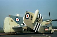 WB271 @ BQH - Firefly of the Royal Navy Historic Flight in the markings of 812 Naval Air Squadron on display at the 1978 Biggin Hill Airshow. - by Peter Nicholson