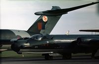 WJ625 @ EGQL - 360 Squadron provided this Canberra for the 1973 Leuchars Airshow - by Peter Nicholson