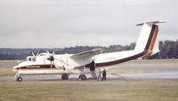 C-GCTC @ EGLF - De Havilland Canada DHC-5D Buffalo demonstrator at Farnborough International 1980 - by Ingo Warnecke