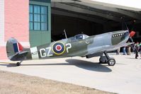 N730MJ @ 42VA - 1943 Spitfire Mk-IX N730MJ on display at the Military Aviation Museum. - by Dean Heald