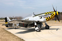 N51EA @ 42VA - 1944 North American P-51D Mustang N51EA Double Trouble Two on the ramp at Virginia Beach Airport. - by Dean Heald