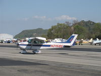 N21585 @ SZP - 1974 Cessna 172M, Lycoming O-320-E2D 150 Hp, booster tips, taxi - by Doug Robertson