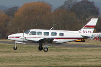 G-BVYF @ EGBJ - Piper PA-31-350 at Gloucestershire Airport - by Terry Fletcher