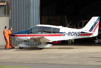 G-RONS @ EGBJ - Robin DR400/180 at Gloucestershire Airport - by Terry Fletcher