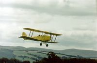 DF155 - One of the Strathallan Collection's Tiger Moth G-ANFV landing at the 1978 Strathallan Open Day. - by Peter Nicholson