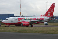 SU-MWC @ EGNX - still in Globespan colours but with Egyptian registration ex G-CDKT - by Terry Fletcher