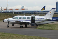 G-VIPX @ EGNX - Piper Chieftan at East Midlands - by Terry Fletcher