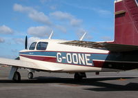 G-OONE @ EGLK - NICE MOONEY PARKED ON THE TERMINAL APRON - by BIKE PILOT