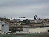 N755AS @ SAN - Alaska jet arriving in a cloudy San Diego - by Chris Carter