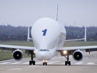 F-GSTA @ EGNR - Airbus Transport International - by Chris Hall